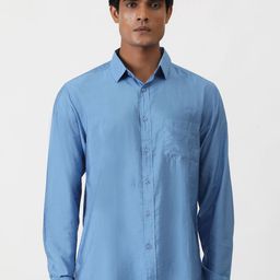 Greenfibre Men Slim Fit Opaque Casual Shirt-picture-1