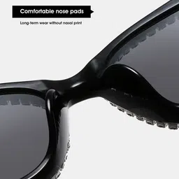 AUGEN Unisex Grey Lens & White Cateye Sunglasses with image 4