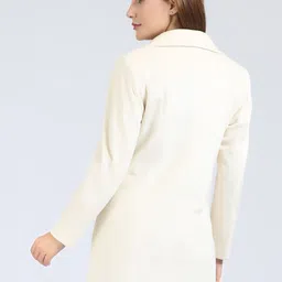 YOUNG CLUB CLASSIC Self Design Notched Lapel Overcoat image 3