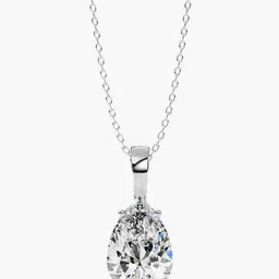 VALANOVA BIS Hallmark 14KT White Gold Diamond Pendant- 0.68 gm-image-53