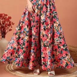 LookShine Women Floral Printed Flared Palazzos-picture-37