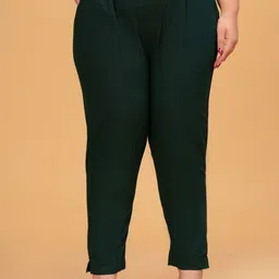 DIGITAL SHOPEE Women Plus Size Easy Wash Pleated Trousers-picture-35