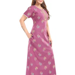 TRUNDZ Printed Maxi Nightdress image 4