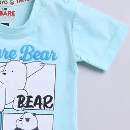 YK X Tinyo Infant Boys We Bare Bears Printed T-shirt with Shorts image 2