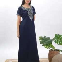 9shines Label Embroidered Maxi Nightdress image 2