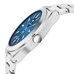 RUSTET Men Dial & Stainless Steel Bracelet Style Straps Analogue Watch 1853-BLUESILVER image 4