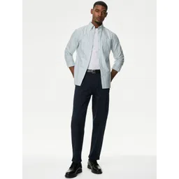 Marks & Spencer Men Opaque Striped Casual Shirt image 5