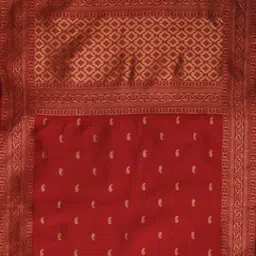 SHADOW & SAINING Paisley Woven Design Zari Unstitched Dress Material image 4