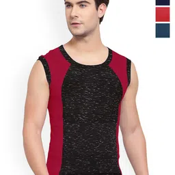 Sporto by Macho Pack Of 4 Combed Cotton Innerwear Vests-picture-26