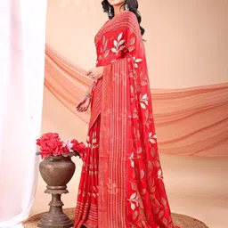 Leelavati Woven Design Printed Pure Chiffon Saree image 3