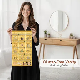 Kuber Industries Gold-Toned Set of 2 Regular Jewellery Organiser Organisers image 4