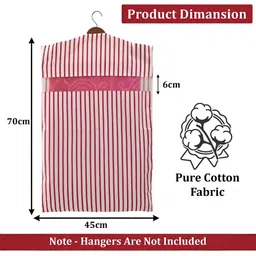 Aura 24-Pcs Green & Maroon Printed Pure Cotton Multi-Utility Organisers image 3