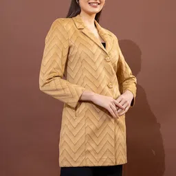 all about you Geometric Spread Collar Pea Coats image 2