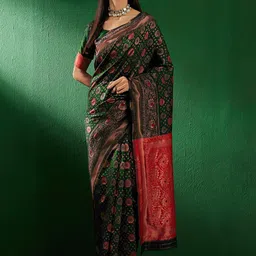 Suha Woven Design Zari Art Silk Banarasi Saree-image-7