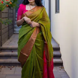 Moda Rapido Woven Design Silk Blend Designer Banarasi Saree image 4