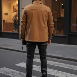 Mast & Harbour Men Spread Collar Solid Tailored Jacket image 3