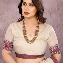 KALINI Ethnic Motifs Art Silk Handloom Banarasi Saree image 2