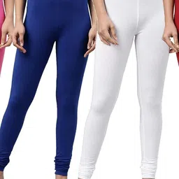 Tik Tok WEARS Girls Pink Churidar Length Leggings-picture-41