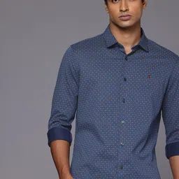 Louis Philippe Sport Smart Slim Fit Pure Cotton Casual Shirt-picture-37