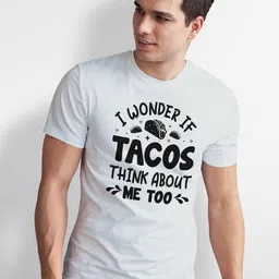 Seekbuylove Men Typography Printed Bio Finish Cotton T-shirt image 3