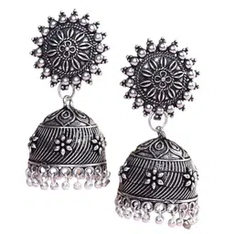 NAMAN ARTS Sliver-Plated Oxidized Jewellery Set image 3