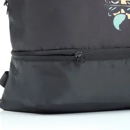 Bewakoof Unisex Black Remind Me Printed Backpack image 2