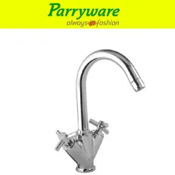 parryware Trio Center Hole Basin Mixer Tap for hot and cold water set of 3 pic 062 Dual Handle Deck Mounted Faucet for Wash Basin Basin Mixer Faucet image 5