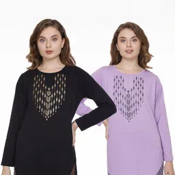 AMAHA FASHIONS Women 2 Printed T-shirt image 5