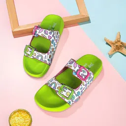 KazarMax Girls Pop-Art Printed Waterproof Sliders-picture-46