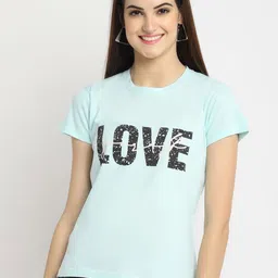 Dreambe Women Typography Printed T-shirt image 4