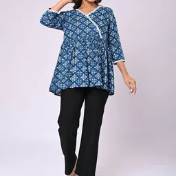 Rakshita Fashions Print Ethnic Wrap Top image 5