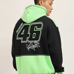 Crazymonk Men Printed Hooded Oversized Sweatshirt-picture-23