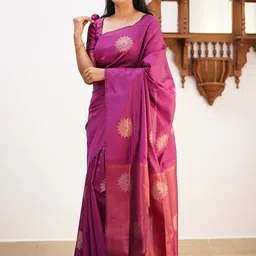 Moda Rapido Woven Design Silk Blend Designer Banarasi Saree image 3