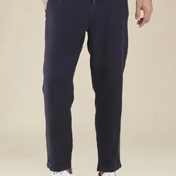 Being Human Men Classic Mid-Rise Chinos Trousers-image-99
