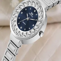Exotica Fashion Women Brass Dial & Stainless Steel Straps Watch EX-5042-PNP Blue-image-78