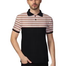 Blisstone Men Striped Polo Collar Cotton T-shirt-picture-17
