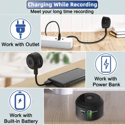 Bzrqx Spy WiFi Hidden 1080p HD Video Recording Camera Night Vision long Battery Backup Security Camera image 3