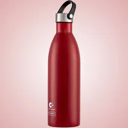 CLAY CRAFT Mezo Red Single Stainless Steel Double Wall Vacuum Water Bottle 750 ml-image-30
