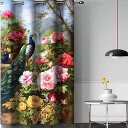 HOMEBREW FURNISHINGS Blue & Green Quirky Door Curtain-picture-34