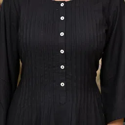 Juniper Floral Printed Flared Sleeves Liva A-Line Kurta image 5