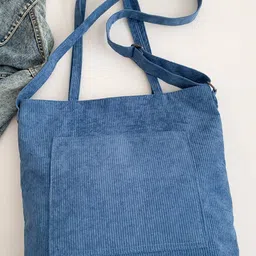 CORSICA Women Navy Blue PU Shopper Tote Bag-picture-54