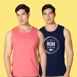 WOOSTRO Men Pack of 2 Printed Slim Fit T-shirt image 4