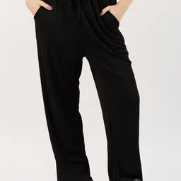 Outzidr Women Smart Regular Fit Mid-Rise Trousers-image-29