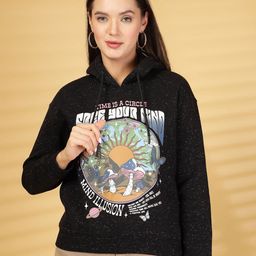 R.Code by The Roadster Life Co. Women Printed Hooded Sweatshirt-picture-26