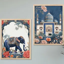 WALLLANE Brown Wood Wall Art image 2