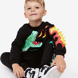 NABBU Kids Printed Long Sleeves Sweatshirt With Joggers-picture-40