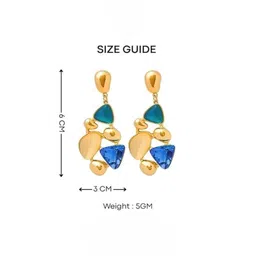 FLAURI Geometric Drop Earrings image 3