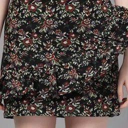 Ashtag FRILLED JACQUARD Printed Jacket With Skirt Co-Ords image 3