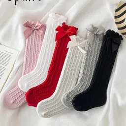 EL REGALO Girls Pack of 6 Knee-Length Socks-image-99