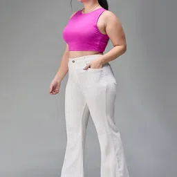 Miss Chase A+ Women Bootcut High-Rise Stretchable Jeans image 4